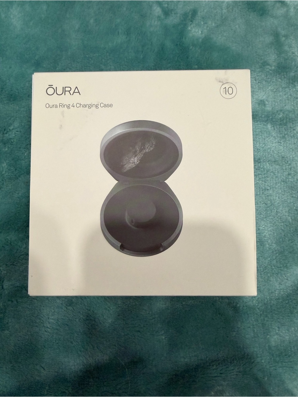 Oura Silver Charging Dock with Black Trim size 10